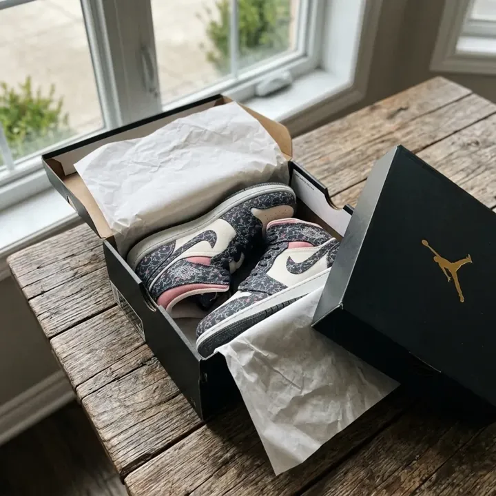 Jordan Air Jordan 1 Mid SE GS FJ3451-001, vue 4