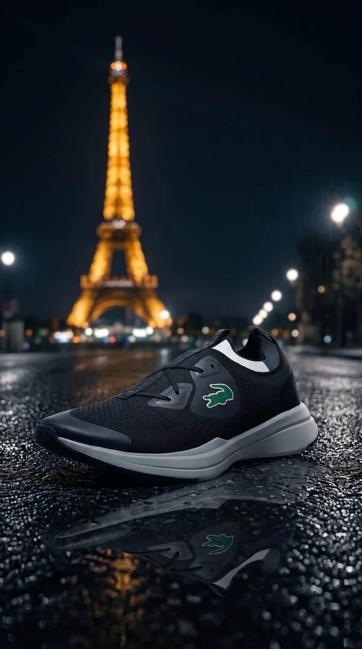 Lacoste Run Spin Knit 0121 1 SMA 7-42SMA0075454 Black/Off White Textile