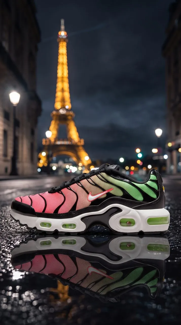 Nike Air Max Plus GS CD0609-010 Black/White-Green Strike