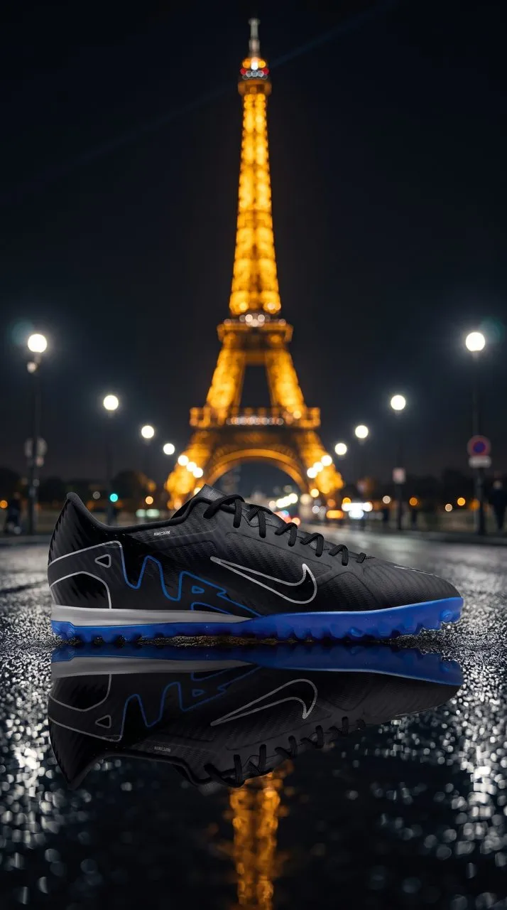 Nike Zoom Vapor 15 Academy TF DJ5635-040 Black/Chrome-Hyper Royal