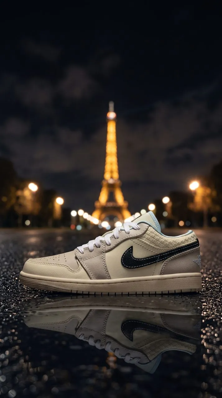 Jordan Air Jordan 1 Low SE HQ3440-101 Sanddrift/Black-Muslin